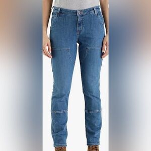 NWT CARHARTT 8T Rugged Flex Relaxed Fit Double Front Jeans